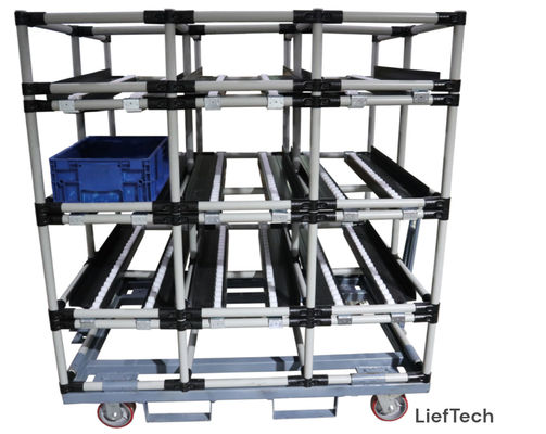 तीन पंक्तियों और तीन स्तरीय स्थिर क्षमता के साथ Chuter Lean Workbench